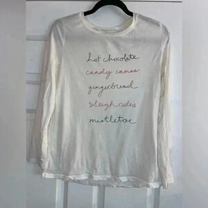 Loft Women’s Small Christmas Long Sleeve Top